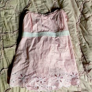 Lilly Pulitzer Sear-sucker Top